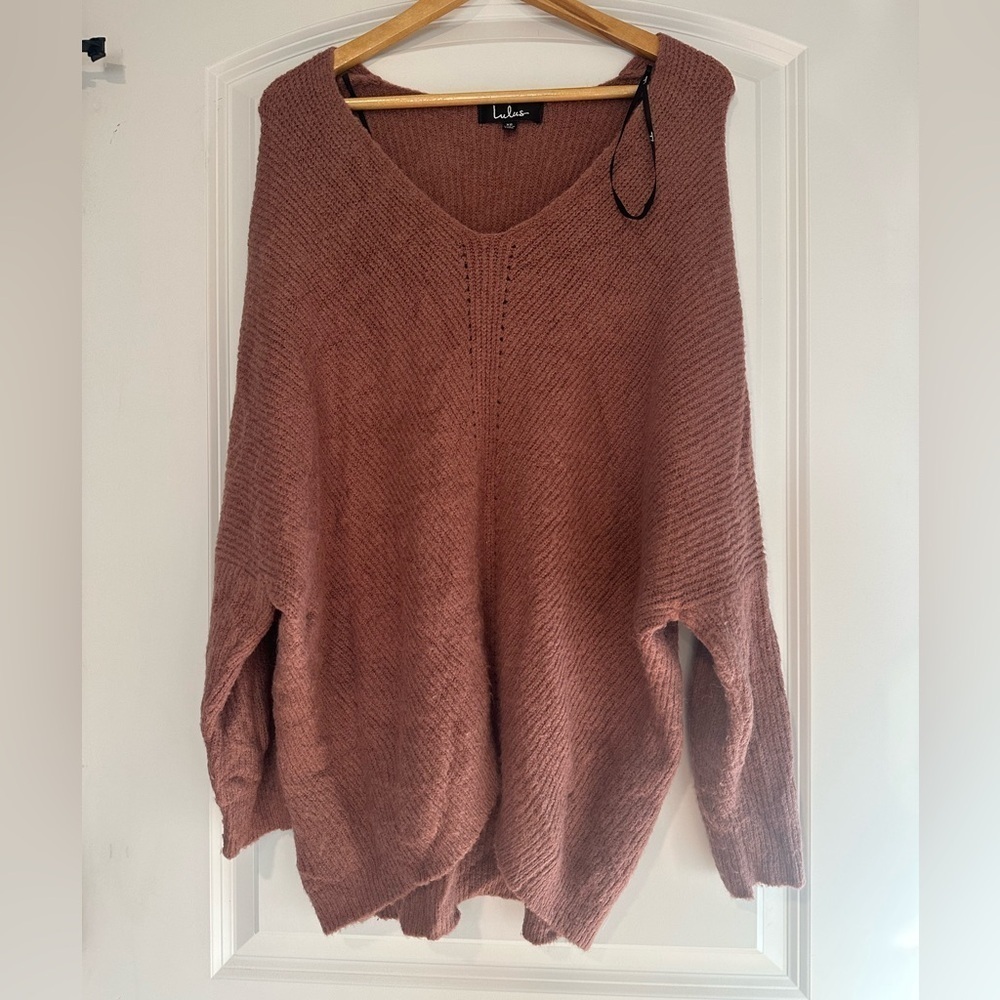Emerson Mauve Dolman Sleeve Sweater - Picture 8 of 14